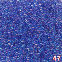 Perles de verre rondes colorées de 2mm sans trous pour les accessoires de fabrication de bijoux d'artisanat d'ongles