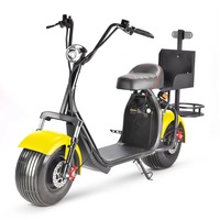 Nouveau design 2023, pas cher, 60V 2000W 15Ah 20Ah, scooter électrique Citycoco à pneus larges, autonomie 50 km