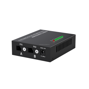 100Mbps 2 Optical 4 <b>Ethernet</b> Fiber Media Converter 4FE+2FX 5-12V DC Fiber Optic Transceiver - Product Image 6