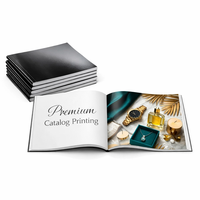 Brochure de haute qualité de la marque HAOYU, impression avec estampage à chaud, design tri-plié, matériau en carton, logo personnalisé pour entreprise