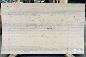 แผ่นหินหินอ่อนหินอ่อน Travertin หินอ่อนสีเทาธรรมชาติ - Product Image 1