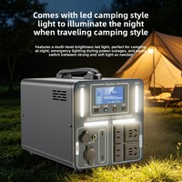 Station d'alimentation extérieure portable 220V au lithium-ion, grande capacité, avec écran LCD, idéale pour la vente ambulante et les événements en direct