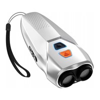 Répulsif à ultrasons pour chien portable, rechargeable, lampe torche LED, double sonde, dispositif anti-aboiement pour la promenade et l'entraînement en extérieur