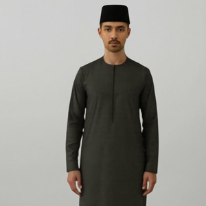 Raya 2025 Moden Jubah <b>Women</b> Casual Autumn Pleated Hooded Ironless Kain Sejuk Regular Fit <b>S</b>-5XL Malaysia Ready Stock B2B Deal - Product Image 1