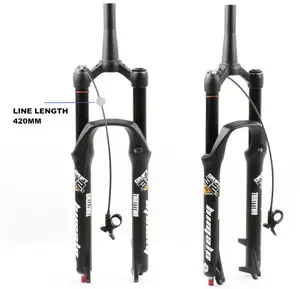 Garfo dianteiro para bicicleta mtb, garfo para viagem de 26, 27.5, 29 er polegadas, 160mm