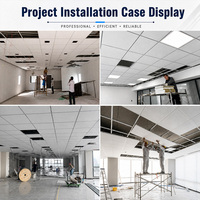 Plafond en aluminium pour bâtiment de bureaux, 600x600mm, attrayant et durable, solution clé en main pour les projets d'ingénierie