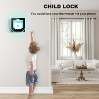 Thermostat à écran tactile ToupWell FCU avec affichage LCD, contrôleur de température ambiante pour unité de ventilo-convecteur, pour système de climatisation HVAC