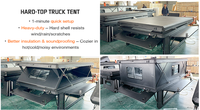 Coque de camping amovible pour pick-up, cabine de camping portable, tente de toit en aluminium pour camionnette