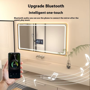 2025 hiện đại IP44 Led Gương thông minh điều khiển cảm ứng hình chữ nhật ba màu ánh sáng đa chức năng cho phòng tắm biệt thự Salon - Product Image 5