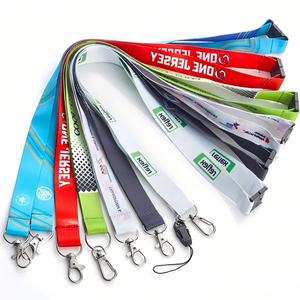 Lanière promotionnelle personnalisée en polyester à transfert thermique, rétractable, avec porte-badge d'identification – Vente en gros - Product Image 2