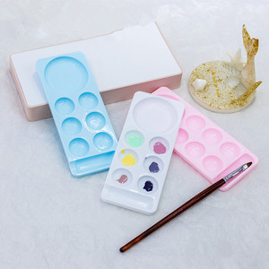 Palette de mélange pour nail art à 8 compartiments, en plastique, pour gel UV, pigments et peinture, pour la manucure et le dessin - Product Image 4