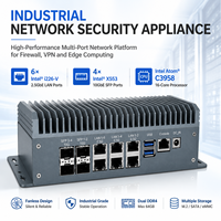 Appareil de sécurité réseau sans ventilateur, pare-feu VPN Intel Atom C3958 avec 6 ports 2.5GbE I226-V et 4 ports SFP 10GbE
