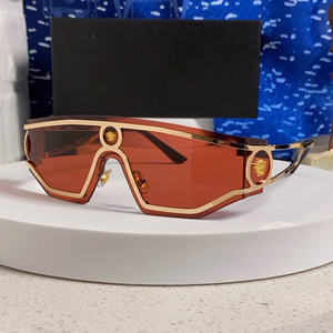 2025新スタイルメタル特大サングラスユニセックスワンピースデザイナーインスパイアアイウェア - Product Image 4