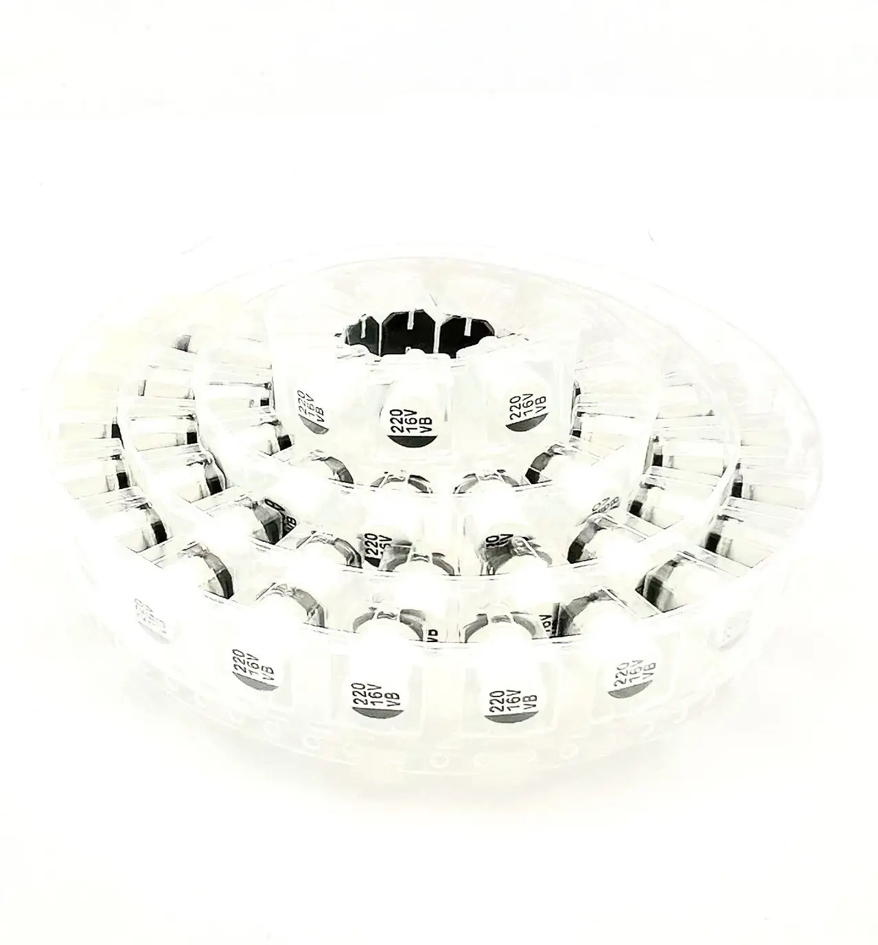 مكثفات إلكتروليتية من الألومنيوم طراز VB 16V220uF 6.3*7.7 SMD