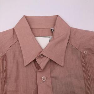 <span class=keywords><strong>Camicia</strong></span> a <span class=keywords><strong>maniche</strong></span> <span class=keywords><strong>corte</strong></span> da <span class=keywords><strong>uomo</strong></span> in <span class=keywords><strong>lino</strong></span> 100% di alta qualità con quattro tasche in stile Guayabera - Product Image 5