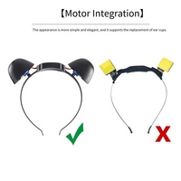 Bandeau Électrique en Peluche POWER avec Oreilles d'Animaux, Rechargeable, pour Halloween, Cosplay, Oreilles de Renard Réalistes Amovibles et Mobiles
