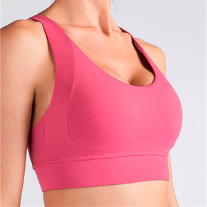 Reggiseno Sportivo Imbottito con Schiena Incrociata per Donna Taglie Forti, Ideale per Fitness, Allenamento e Yoga - Product Image 4