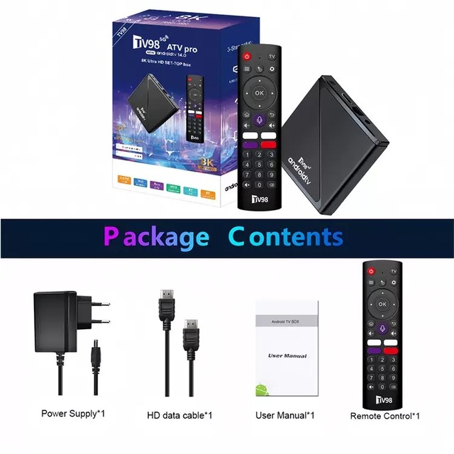Custom 8GB RAM ROM Android 13 Smart TV Box Quad Core 5G WiFi 4K Set-Top Box with Android Operating System