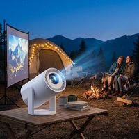 Projecteur de cinéma maison intelligent portable Android 14 200 ANSI OEM ODM avec décodage vidéo, mini-fonctionnalités et double Wi-Fi