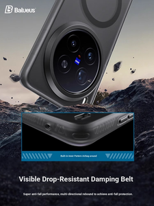 Bao đựng chất liệu PC cứng TPU chống sốc toàn Ống kính bao da cho Vivo X200 Ultra iqoo đóng hộp chống vân tay - Product Image 4