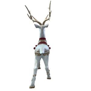 BSCI usine oem grandeur nature <span class=keywords><strong>noel</strong></span> debout statue <span class=keywords><strong>de</strong></span> renne en fibre <span class=keywords><strong>de</strong></span> verre pour la décoration <span class=keywords><strong>de</strong></span> Noël résine <span class=keywords><strong>de</strong></span> Noël - Product Image 5