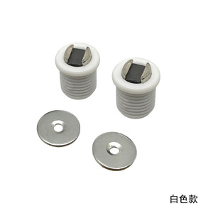 Cierres Magnéticos Redondos para Puertas de Gabinetes, Blancos y Marrones, de Nylon y Acero Laminado en Frío, Tipo Oculto, para Puertas de Muebles - Product Image 4