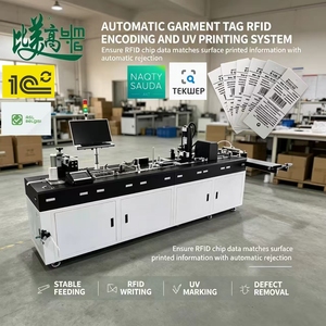 Impresora de etiquetas RFID para ropa con control en tiempo real, tinta UV, rechazo automático de etiquetas defectuosas para un control de calidad de producción estable. - Product Image 1