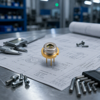 Diode laser cyan verte LXU50530NPG 505nm 30mW TO56 5,6mm sans module PD LD pour pointeur laser industriel et projecteur de lumière de scène