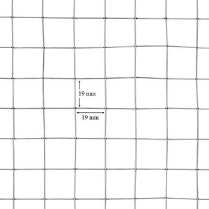 Grillage soudé galvanisé 19x19 mm carré pour clôtures, jardins, volières, cages - Product Image 3