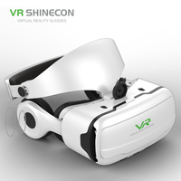 Casque VR SHINECON Cool avec certificat CE, lunettes de réalité virtuelle 3D G02EF avec casque audio haute fidélité