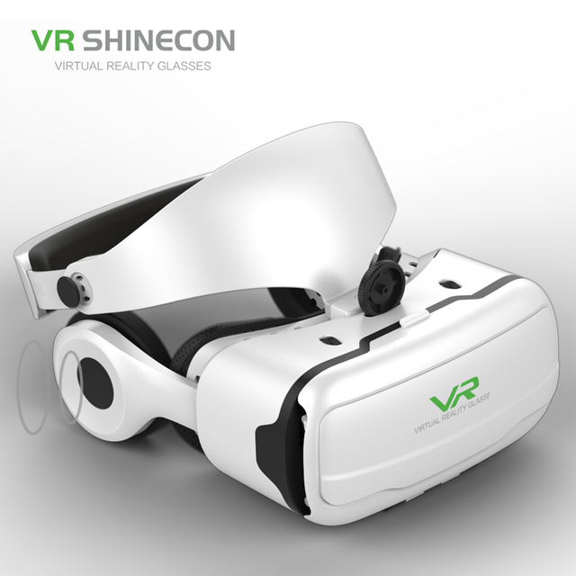 VR SHINECON Cool VR Headset with CE Certificate Virtual Reality 3D Video Glasses G02EF with Hi-Fi Headphone
