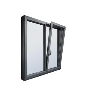 Janela de alumínio yanyi, janela de alumínio com vidro duplo de alta qualidade