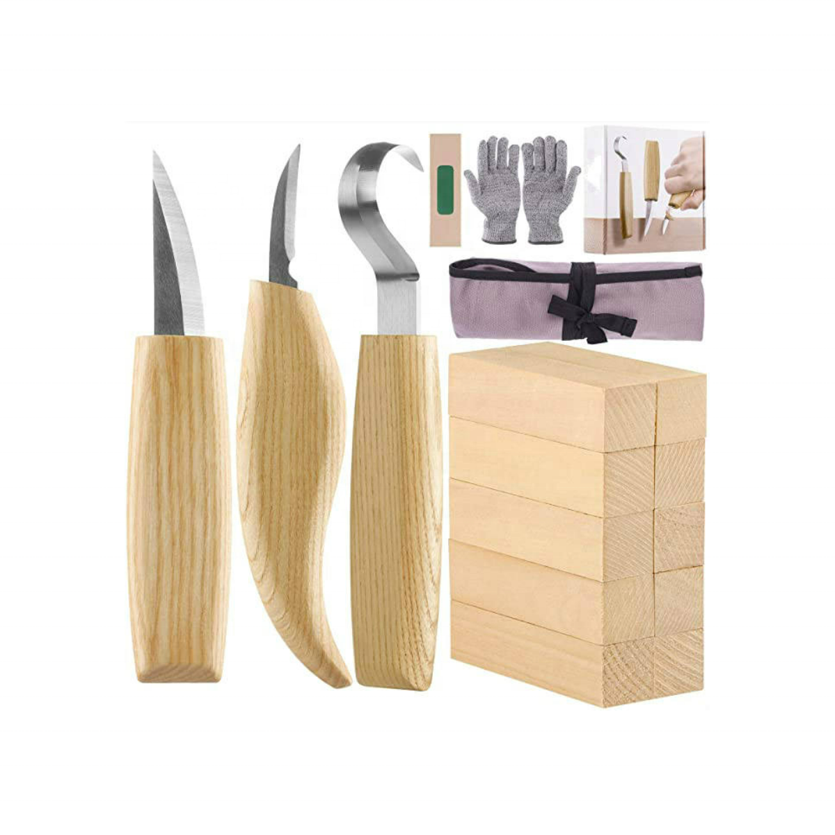 17 шт., набор инструментов для резьбы по дереву