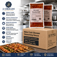 500g Chongqing Mala Koude Spiesjes Saus Pittige Chili Sesam voor Restaurant Foodservice Groothandel OEM Private Label 12