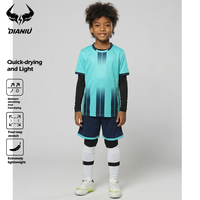 Set Pakaian Olahraga Keluarga Lengan Pendek, Setelan Latihan Pertandingan & Kebugaran Bernapas Cepat Kering untuk Anak-anak, Tenis, Bulu Tangkis, Sepak Bola, Lari