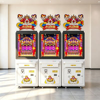 Mesin Arcade Penekan Koin Fantasia Badut untuk Penggunaan di Pusat Perbelanjaan Dalam Ruangan 110/220V untuk Banyak Pemain