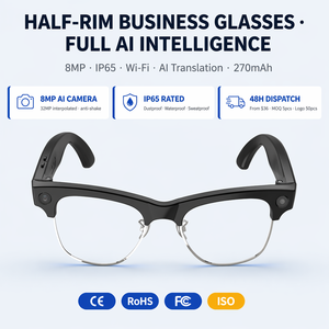 Gafas con Cámara Retro C-lubmaster AI <span class=keywords><strong>de</strong></span> 32MP, Herramienta para Filmmakers <span class=keywords><strong>de</strong></span> Vida Silvestre, Resistentes al Agua IP65, Batería <span class=keywords><strong>de</strong></span> 12H, Proveedor Verificado - Product Image 1