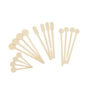 Customized Disposable Birch Wood Coffee Mixer Tool Wooden Beverage Mixing Stir Stirrer