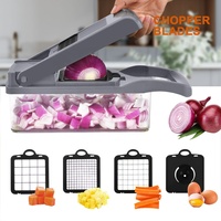 Toallwin Fruit Groente Tool Handmatige Handblender Spiralisator Shredder Groentesnijder Hakselrasp Mandoline Groentesnijder