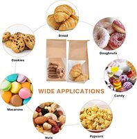 Sachet Pochette en Papier Kraft Biodégradable avec Logo Personnalisé pour Emballage de Pain, Biscuits, Bonbons, Supermarché