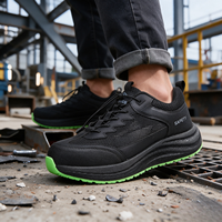 Chaussures de sécurité tendance avec embout en acier, anti-écrasement, anti-perforation, baskets de travail, logo personnalisé, vente en gros