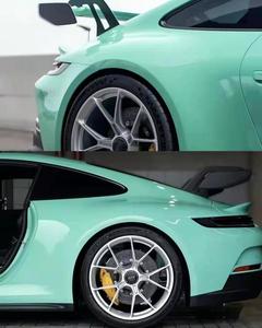 Wrapmaster 1,52*17m PET Super brillante cristal menta verde Color cuerpo decoración coche vinilo envoltura rollos - Product Image 2