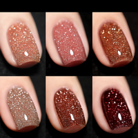 DANNYCOLL 9 couleurs paillettes réfléchissant UV Gel vernis Collection ensemble en gros Nail Art peinture Flash Gel vernis à ongles ensemble