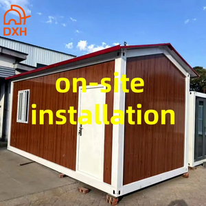 Maison moderne à toit à pignon extérieur personnalisée Hangar <span class=keywords><strong>de</strong></span> stockage <span class=keywords><strong>de</strong></span> bureaux Boutique Maison préfabriquée Entrepôt Maison conteneur préfabriquée à plat - Product Image 1