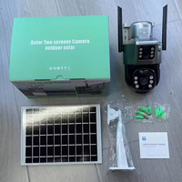 COSFLOW VFLOW 4G Cámara PTZ Solar de Doble Lente PIR Movimiento WiFi Visión Nocturna Luz Estroboscópica IP66 Impermeable Instalación Rápida al Aire Libre