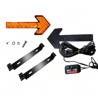 Barre lumineuse directionnelle à LED haute intensité 222W, couleur ambre, boîtier en PC, signalisation de circulation pour la sécurité des camions et des véhicules