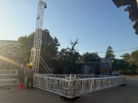 Structure de toit plate en aluminium pour mur LED, équipement d'éclairage DJ, suspension de système sonore, spectacle de festival, structure de chapiteau d'exposition