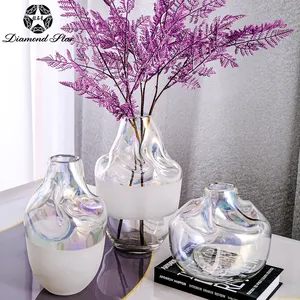 Diamond Star Creativity Dekorationen speziell geformte farbige Glas vasen für Wohnkultur