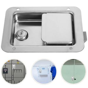 Loquet carré en acier inoxydable 304 avec déverrouillage par empreinte digitale, antirouille, pour chambre, voiture, remorque, conteneur - Product Image 3