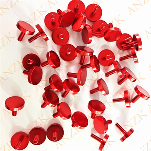 Nóng bán tùy chỉnh m2m3m4m5m6 Anodized màu đỏ lớn Đầu phẳng ngón tay cái vít - Product Image 3